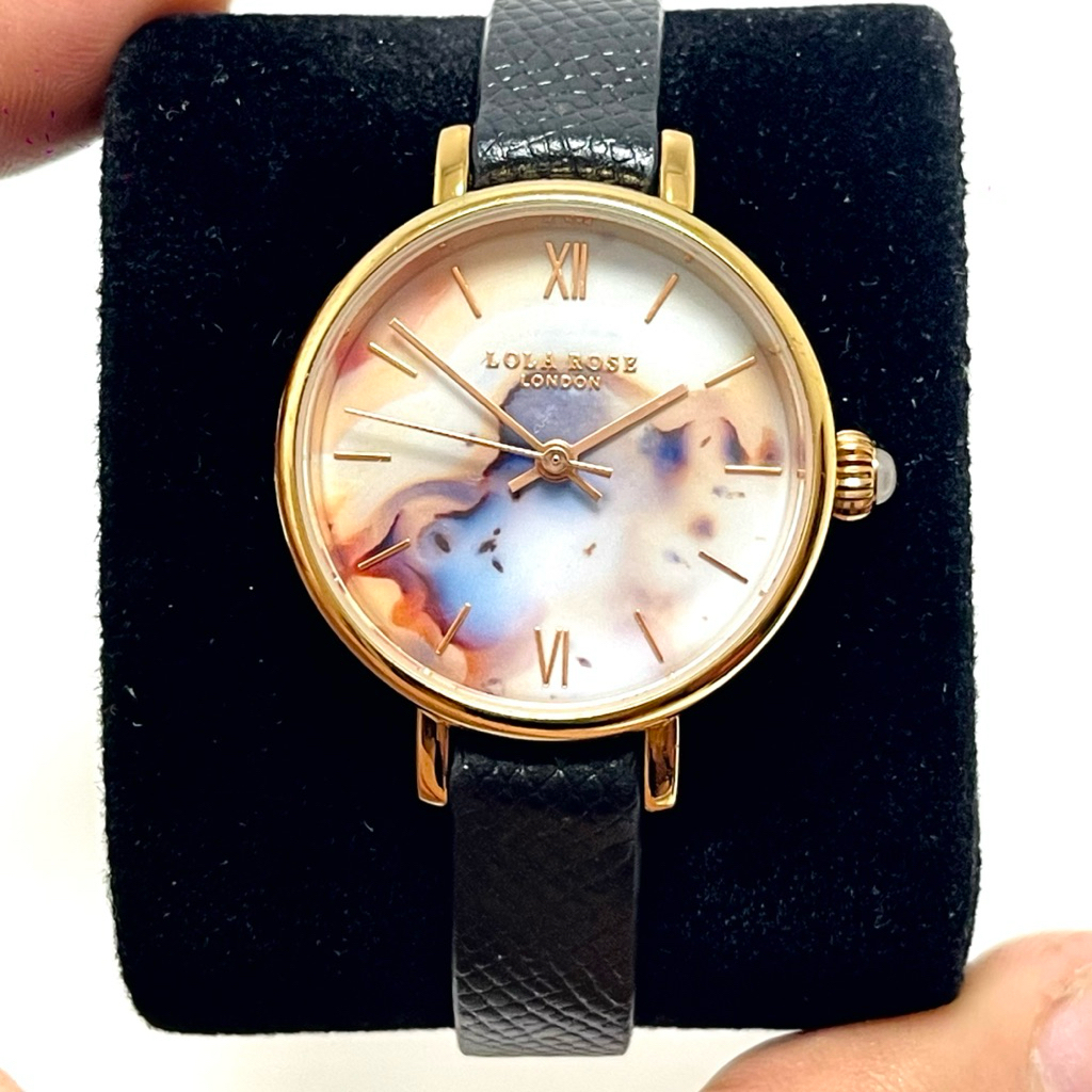 Đồng hồ nữ hiệu Lola Rose London mặt khảm hoạ tiết cực đẹp 30mm - Chính hãng [2HAND]