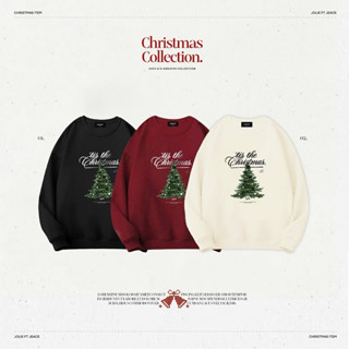  Áo sweater Giáng Sinh nam nữ unisex nỉ lông mềm mịn cao cấp By Jolie Tis the Christmas 
