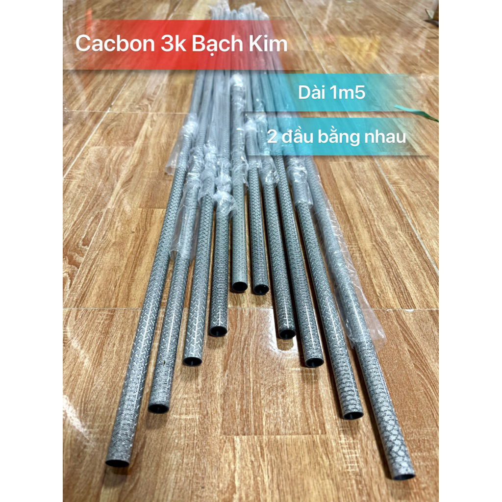 Cacbon 3k Bạch Kim làm Diều & độ cần câu