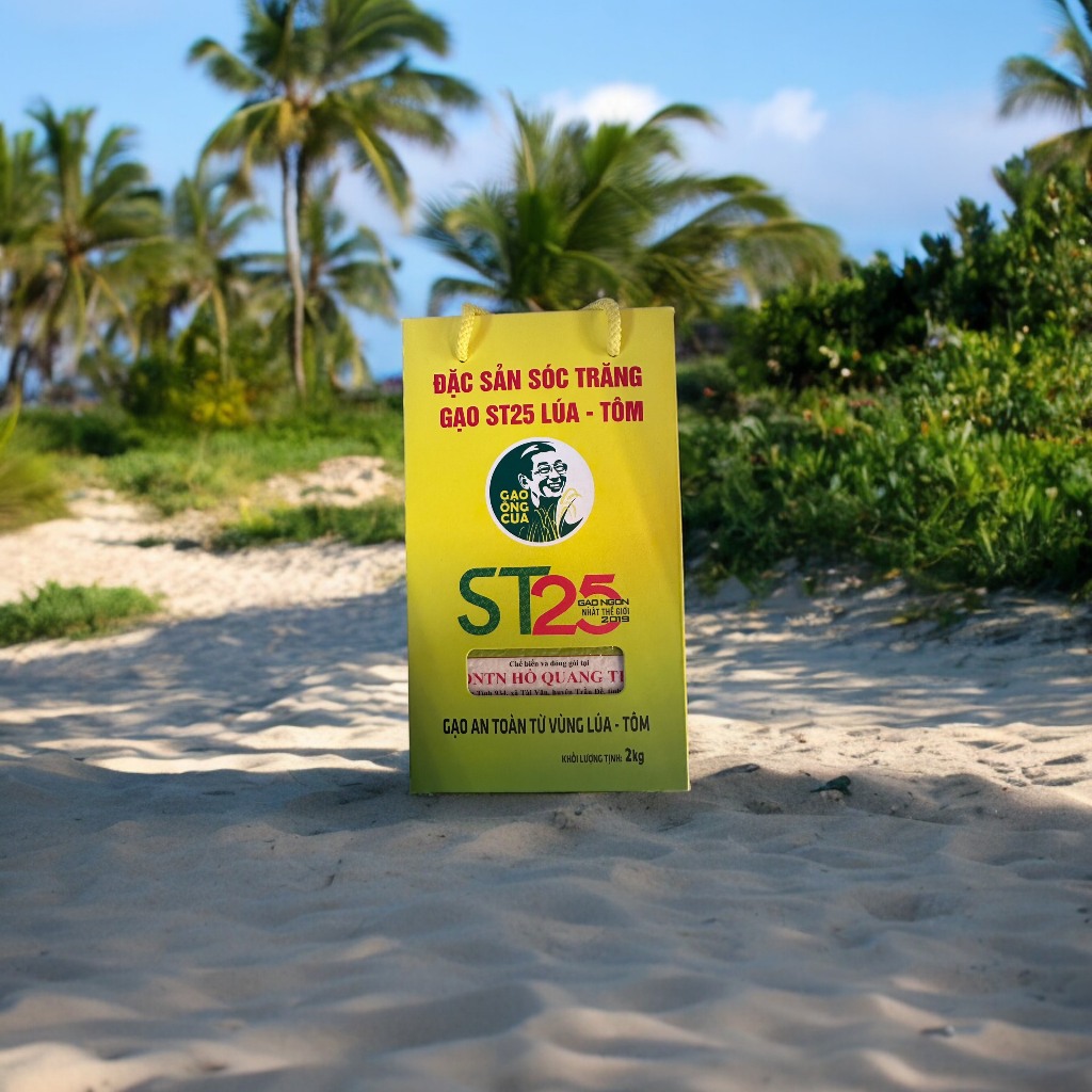 Gạo Ông Cua ST25 Lúa-Tôm (2kg)
