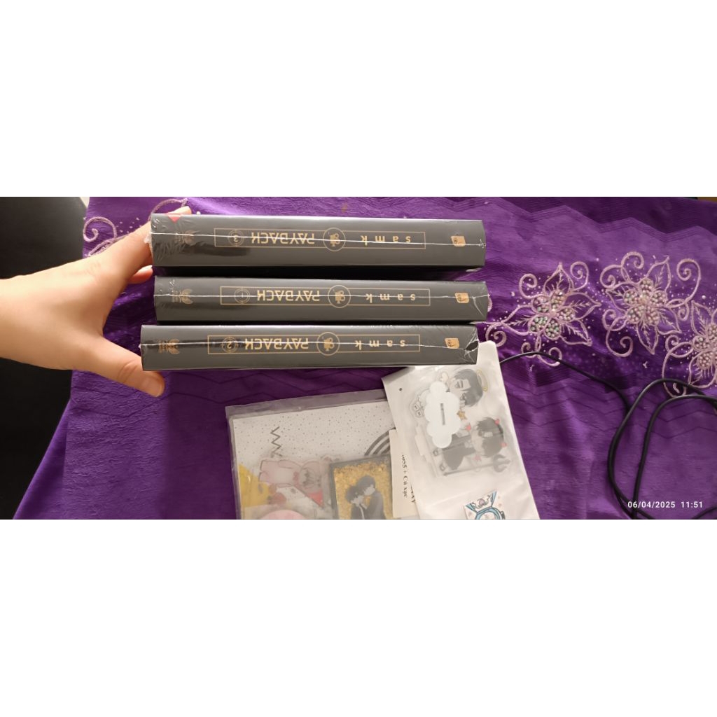 bookmark payback bản đặt biệt tập 1,2,3 full phụ kiện