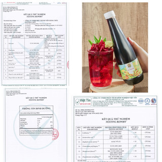 [CÓ XUẤT VAT] Nước cốt atiso đỏ 500ml pha soda, trà trái cây_VT00007