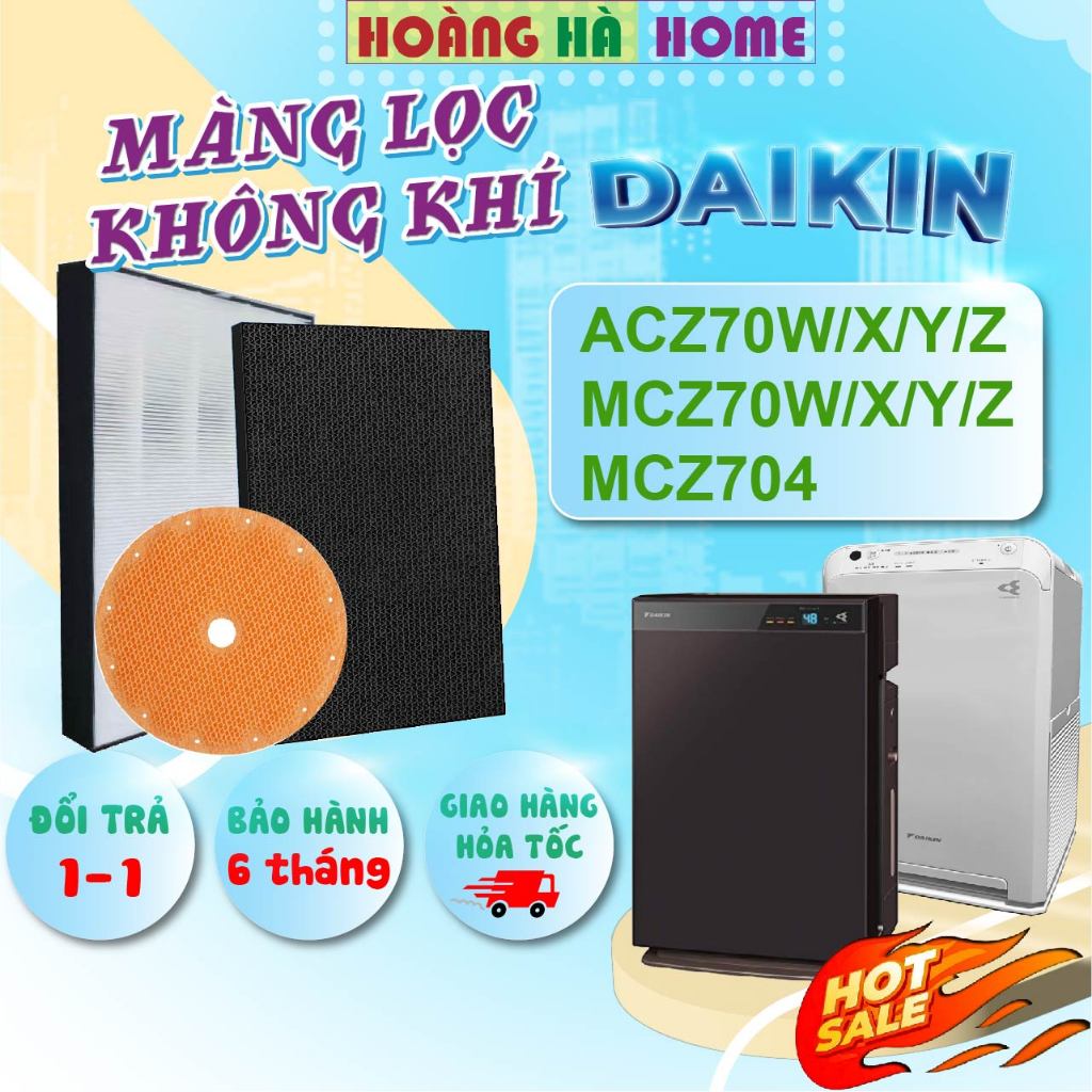 Màng lọc Daikin ACZ70W/X/Y/Z  MCZ70W/X/Y/Z MCZ704-Màng lọc không khí Daikin, Màng Hepa,