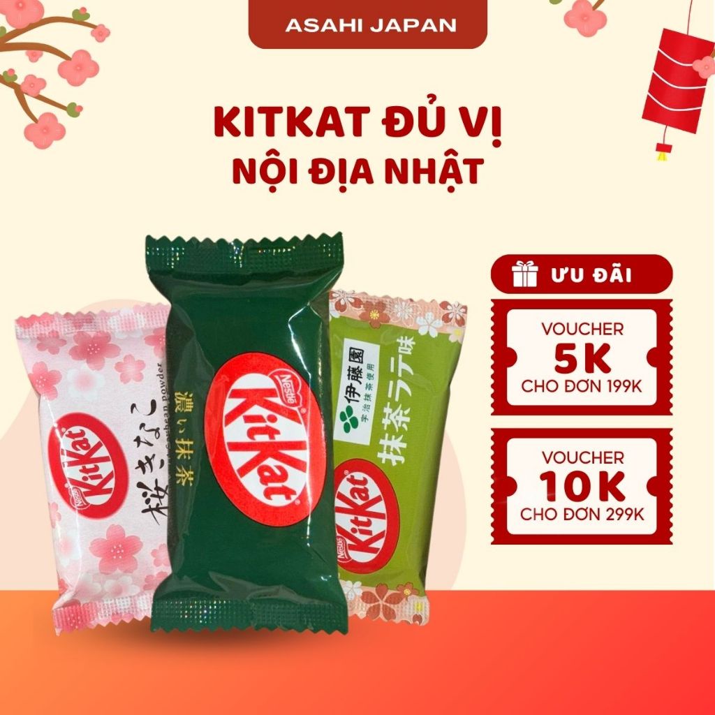 [Đi Đơn Từ 5 Thanh] Kitkat Đủ Vị - Xách Tay Nhật Bản Đa Dạng Vị Thơm Ngon