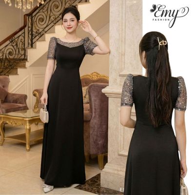 Đầm Dạ Hội Cao Cấp EMY EM2223 - Chất Mango Gân Sang Chảnh, Đi Tiệc