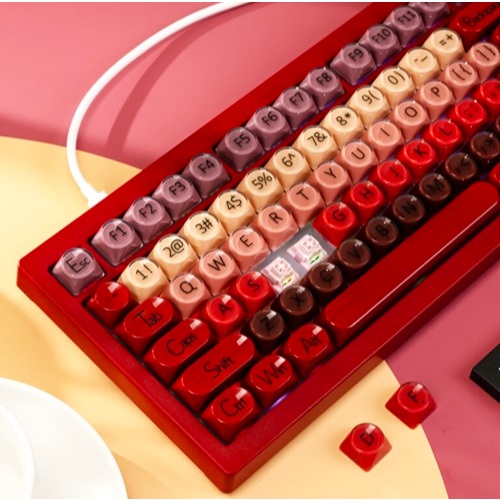 Bàn phím Akko x Veekos K75 Wine Red (1 mode dây)