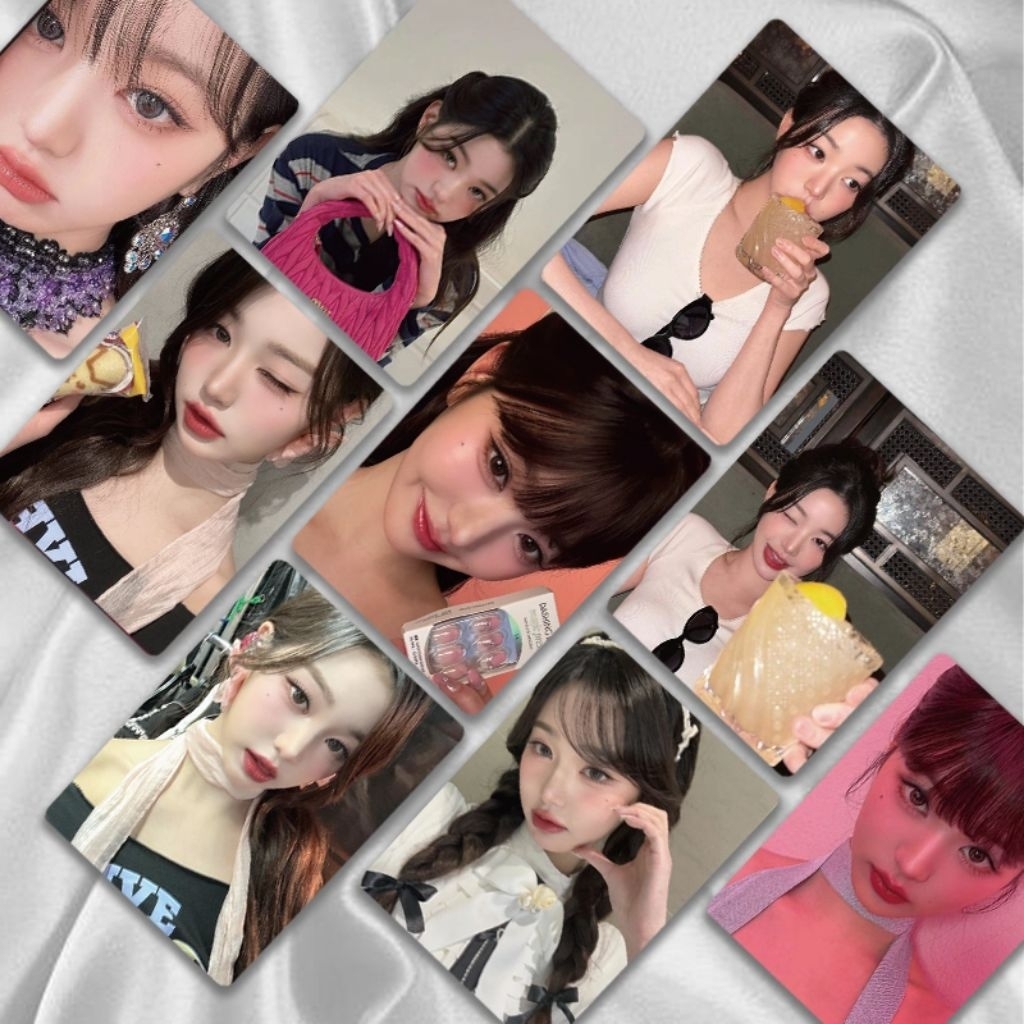 Hộp 50 card bo góc Jang Wonyoung mới nhất - card laser, lomo card, photo card