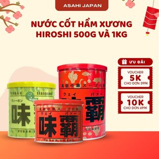 Nước Cốt Hầm Xương Hiroshi Nội Địa Nhật Bản Gói 500g 1kg Đậm Vị Tự Nhiên