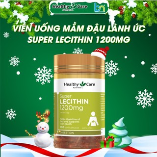  Viên uống mầm đậu nành Healthy Care Super Lecithin 1200mg Hộp 100v 