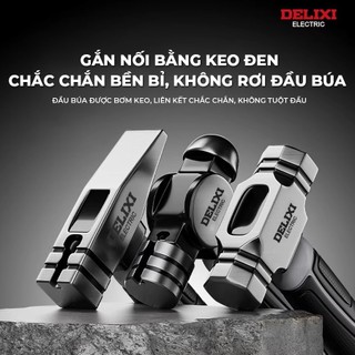 Búa Bát Giác 2 Đầu Cán Ngắn Cao Cấp Delixi, Thép Không Gỉ  Độ Cứng Cao, Chịu Lực Tốt, Chống Mài Mòn