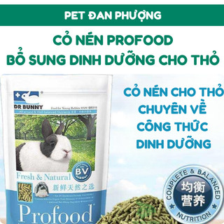 Dr.Bunny Profood Thức Ăn Giàu Chất Thô Xơ, Làm Đẹp Lông, Chống Cầu Trùng Cho Thỏ Lớn 1kg