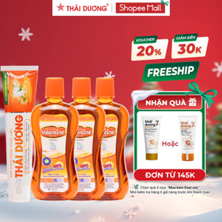  Live Combo  Kem đánh răng Thái Dương và Nước súc miệng Valentine 