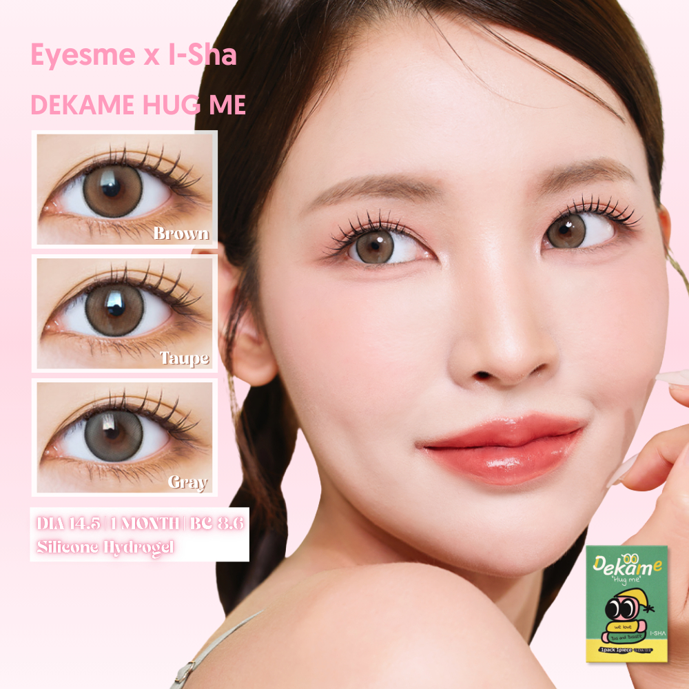 [Eyeme x I-Sha] Lens giãn tròng có viền long lanh - Dekame Hug Me