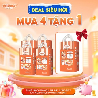  Combo 4 Tã Bỉm Dán Quần Momoji Air Dry Êm Mềm Siêu Khô Thoáng An Toàn Cho Bé NB S M L XL XXL XXXL cho bé 5 - 30KG 