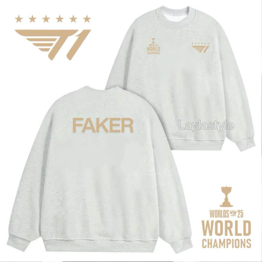 áo sweater t1 , áo skt t1 - áo sweater sk telecom faker zeus oner keria gumayusi