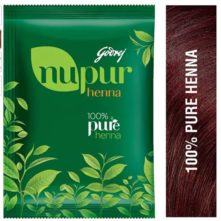 Godrej Nupur Henna Bột Nhuộm Tóc Thảo Dược Ấn Độ, Bột Ủ Tóc Nupur Henna