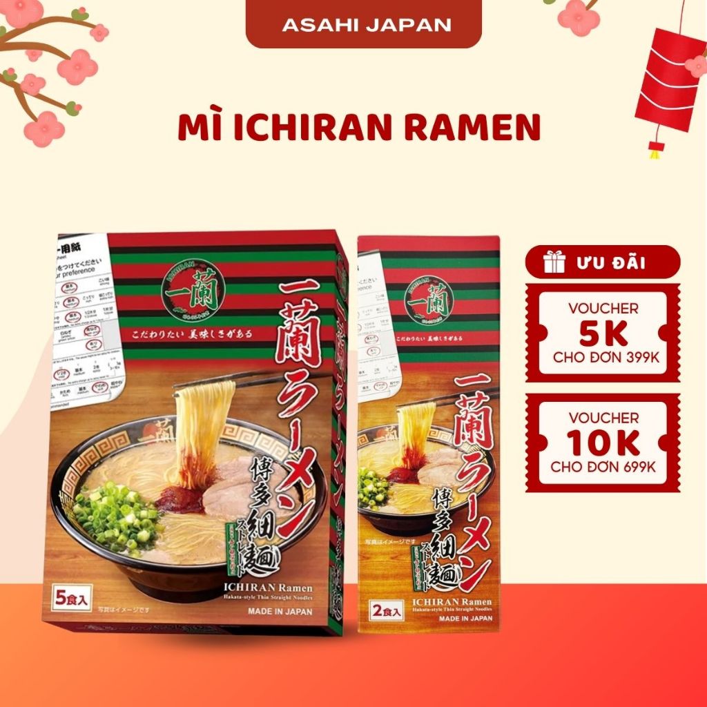 Mì ICHIRAN Ramen - Xách Tay Nhật Gia Vị Đặc Trưng Thơm Ngon