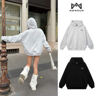  Áo HOODIE BOXY NỈ BÔNG DẬP NỔI AMADUS in kim tuyến UNISEX NAM NỮ - HD07 