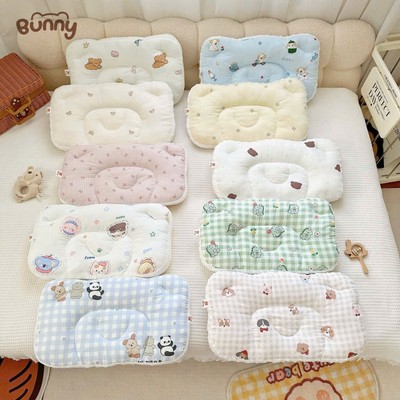Gối ngủ cho bé 1-3 tuổi KidsWorld Bunny nhung hạt đậu 3D cotton mềm mại thoáng mát an toàn cho da