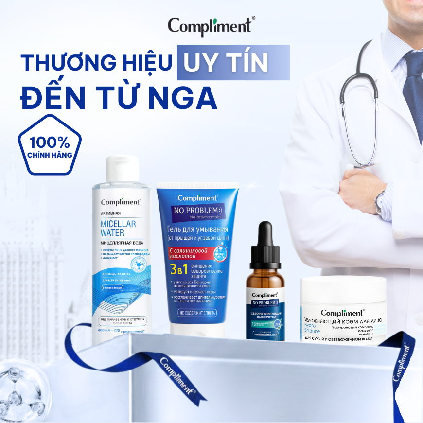 Serum Compliment Azelaic Acid Mờ Thâm Mụn, Làm Dịu Mẫn Đỏ & Kiềm Soát Dầu Cho Da Nhạy Cảm 27ml | BigBuy360 - bigbuy360.vn