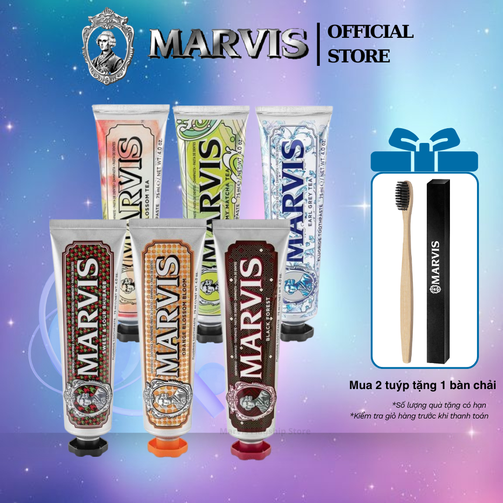 Kem Đánh Răng Marvis Chính Hãng 75ML 6 Hương Vị - Marvis Official