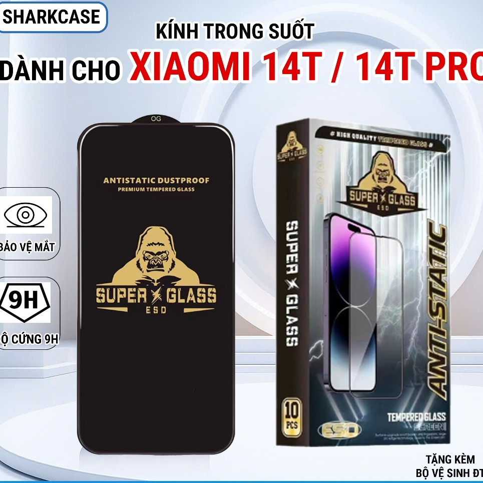 Kính cường lực Xiaomi 14T / 14T pro cao cấp full màn miếng dán bảo vệ điện thoại trong suốt xiaomi