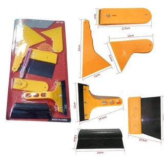 Bộ dụng cụ dán phim cách nhiệt, dán decal ô tô 7 món - Dụng cụ cạo, tháo decal, phim cách nhiệt, Combo 7 món, Gạt nhựa=