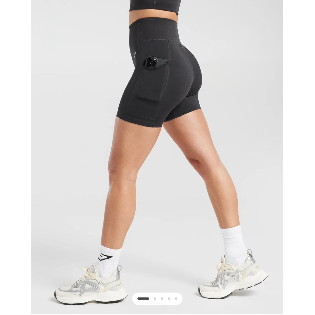 quần bike short cạp cao có túi 6”