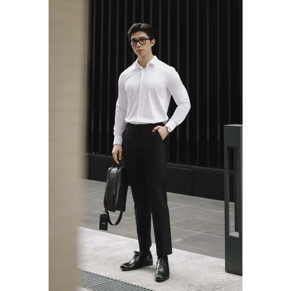 AG66 Quần Tây Americus Gosani Form Slimfit Màu Đen