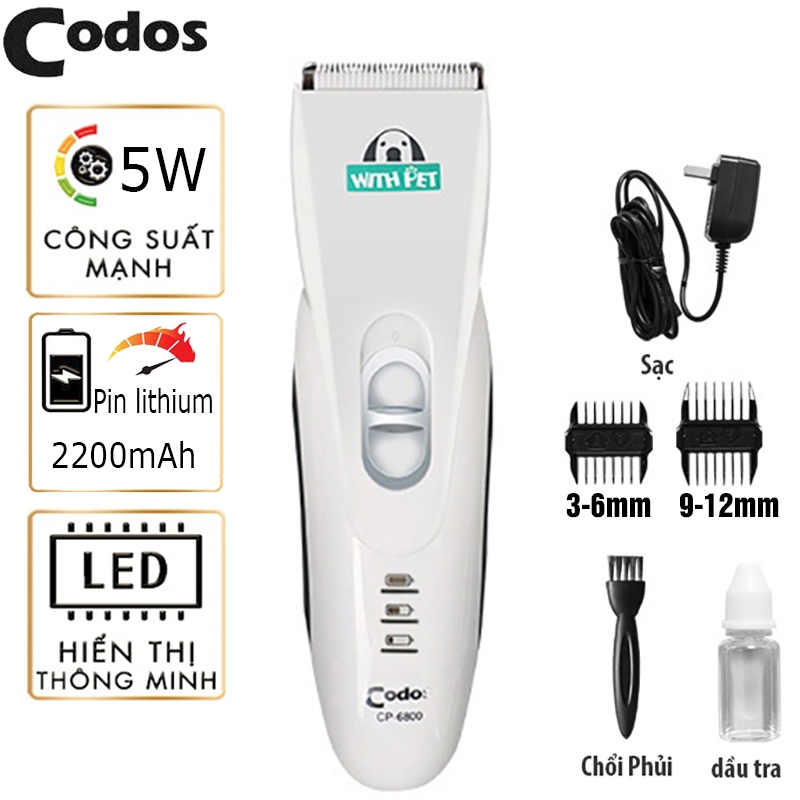 Tông đơ cắt tỉa lông chó mèo Codos CP-6800