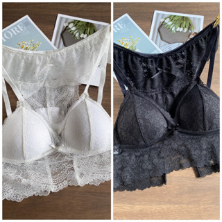  Bộ đồ lót ren set bra sexy trắng quần công chúa 