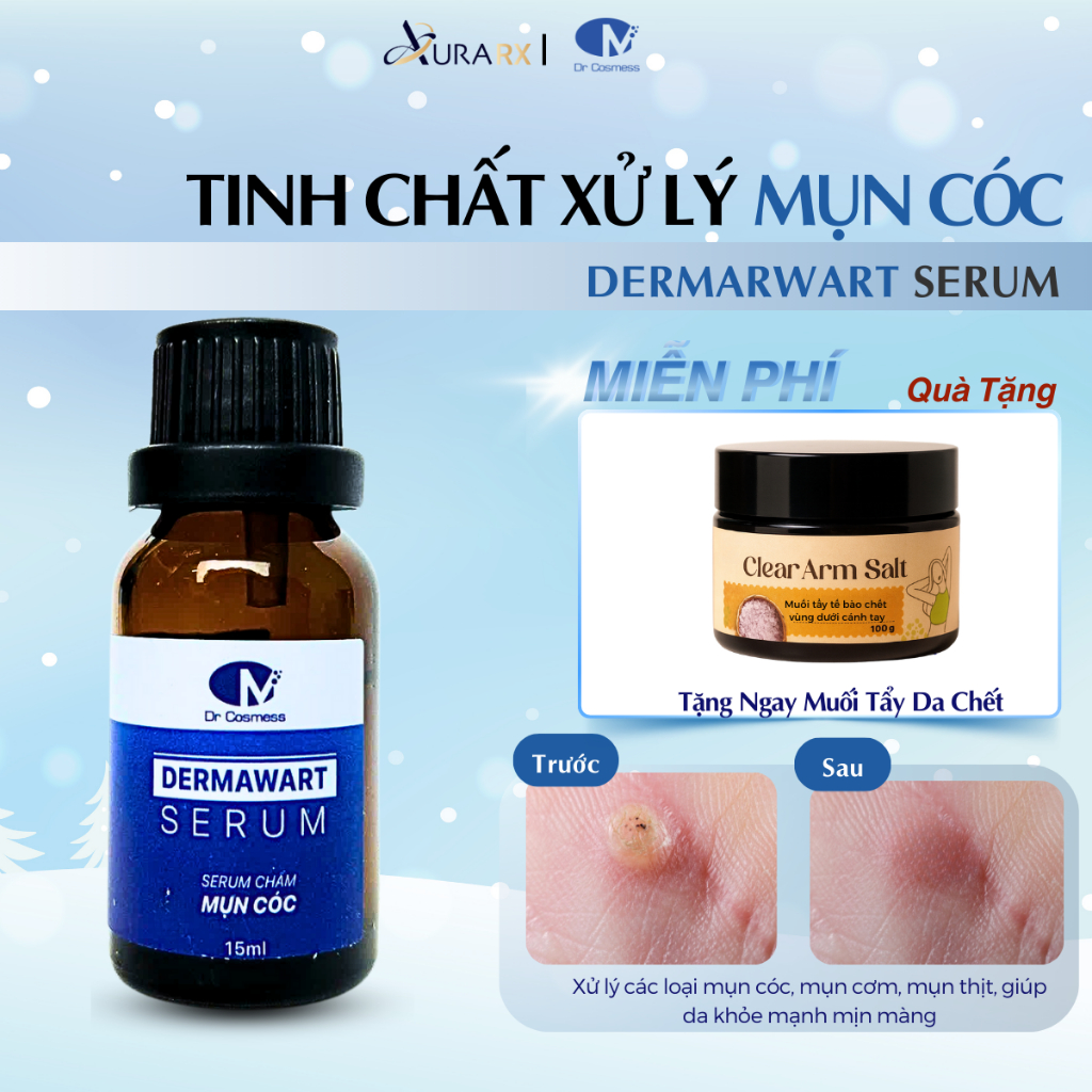 Serum Chấm Mụn Cóc Dermawart Serum Dr. Cosmess –  Xử Lý Nhanh Mụn Cóc, Mụn Thịt, Mụn Ruồi, Nốt Ruồi