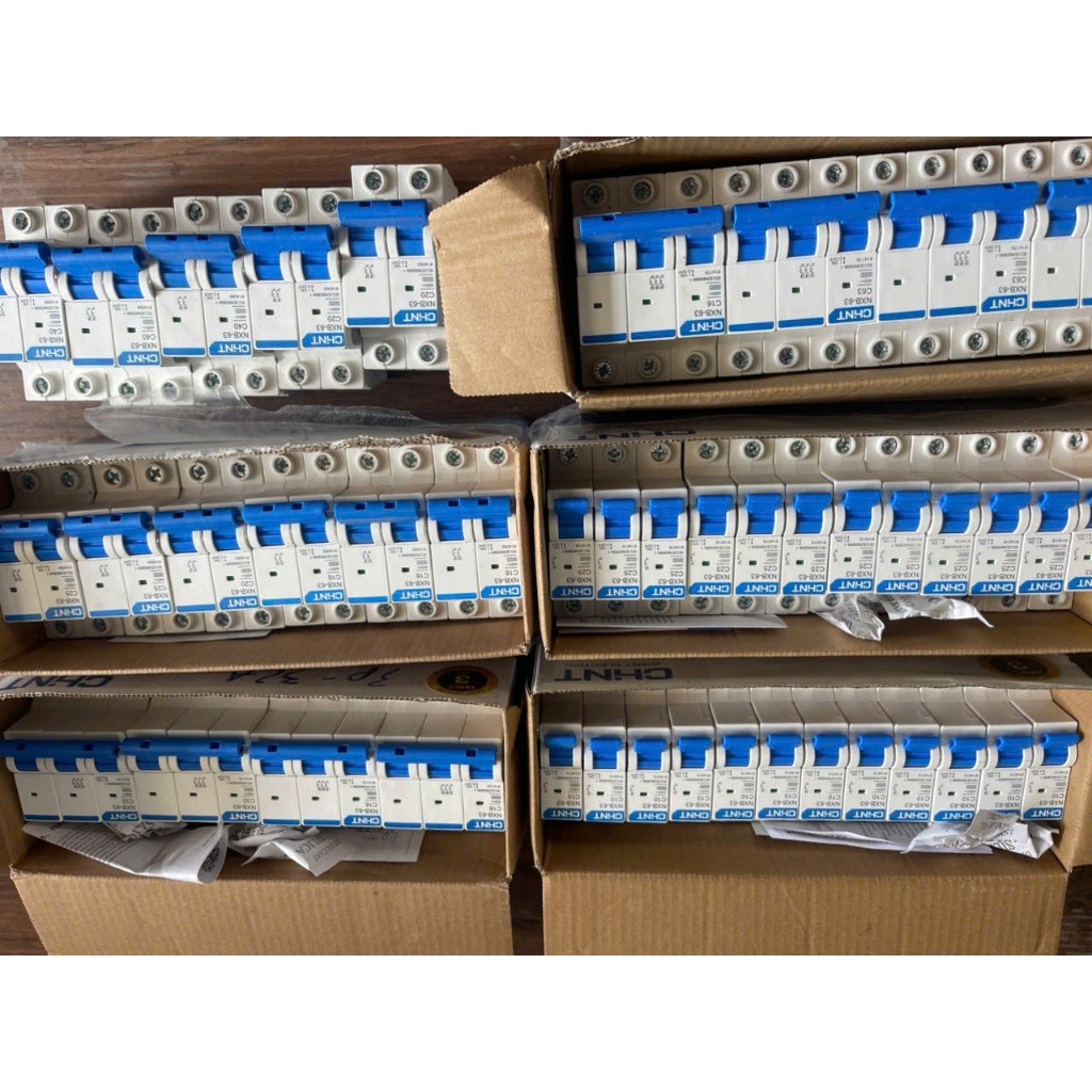 CHÍNH HÃNG CHINT-CB-Aptomat an toàn MCB NXB-63 1-2-3P từ 10-63A