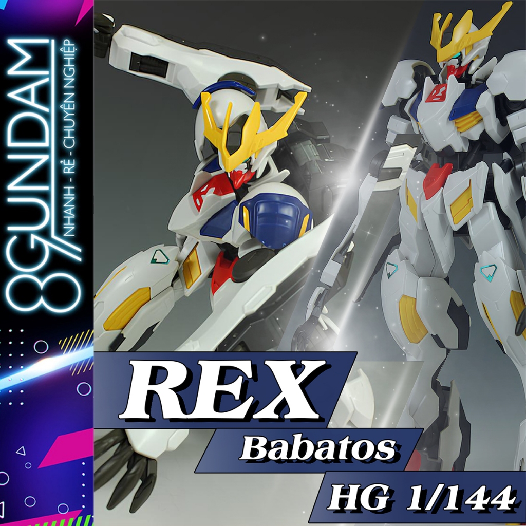 [CÓ SẴN] Mô Hình Lắp Ráp HG IBO B033 Barbatos Lupus Rex (tặng kèm base)