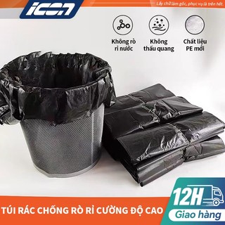 ICON Túi rác, túi rác cường độ cao, túi rác màu đen, túi rác dùng trong nhà bếp.