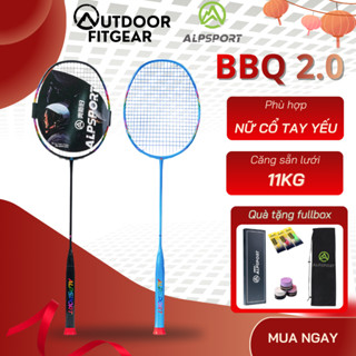  Vợt Cầu Lông full carbon  ALP BBQ2.0 8U G5 100% Sợi Carbon Siêu Nhẹ căng tối đa 13.5kg 