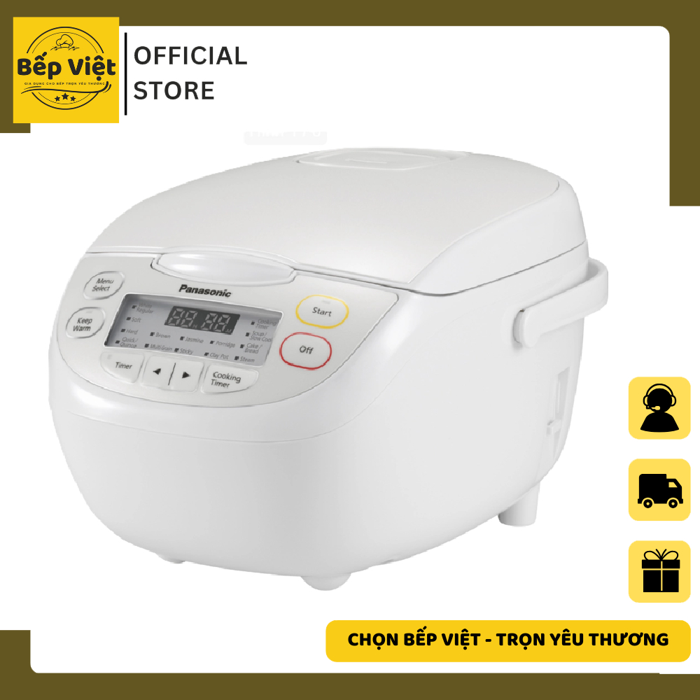 Nồi cơm điện tử Panasonic 1 lít SR-CL108WRAM/1.8 lít SR-CL188WRAM - Hàng chính hãng - Bảo hành 12 th