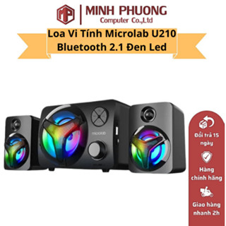  Loa Vi Tính Microlab U210 Có Bluetooth 2.1 Đen Led  – Thiết kế hiện đại âm thanh sống động 
