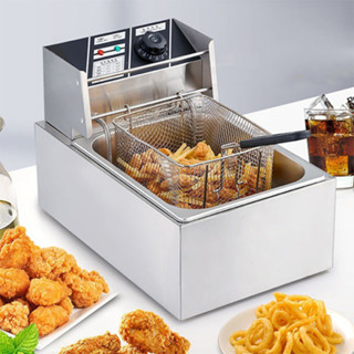 Bếp chiên nhúng điện, bếp rán điện SUNNY 2500W đa năng chiên gà rán, khoai tây, đồ ăn nhanh