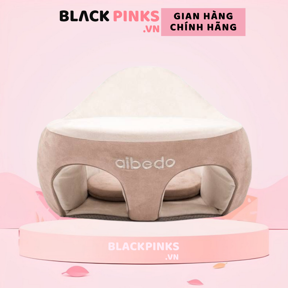 Ghế tập ngồi Aibedo Suede Fabric cho bé (Beige)