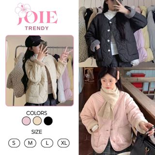  Áo khoác trám phao lót lông vintage dày dặn phong cách Hàn Quốc Joie Trendy 