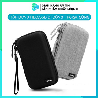 Hộp bảo vệ ổ cứng di động túi hộp đựng phụ kiện hộp đựng cáp sạc pin dự phòng form cứng chống sốc Boona