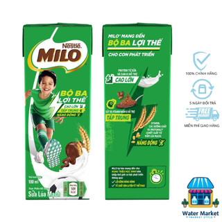 Thùng 48 hộp sữa lúa mạch Nestlé MILO x 180ml