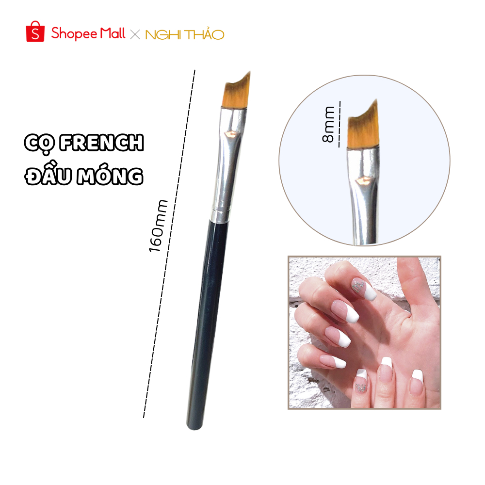 Cọ french đầu móng Nghi Thảo Official