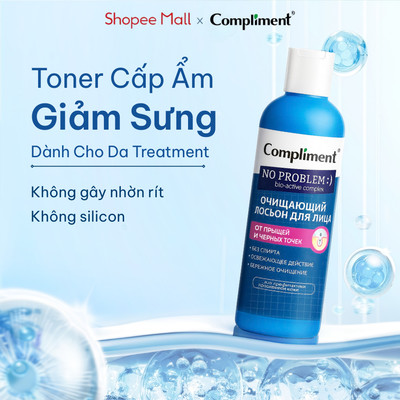 Toner B5 Compliment D-Panthenol Khóa Ẩm Phục Hồi, Làm Dịu Da Sưng Đỏ, Giảm Mụn, Không Cồn 200ml