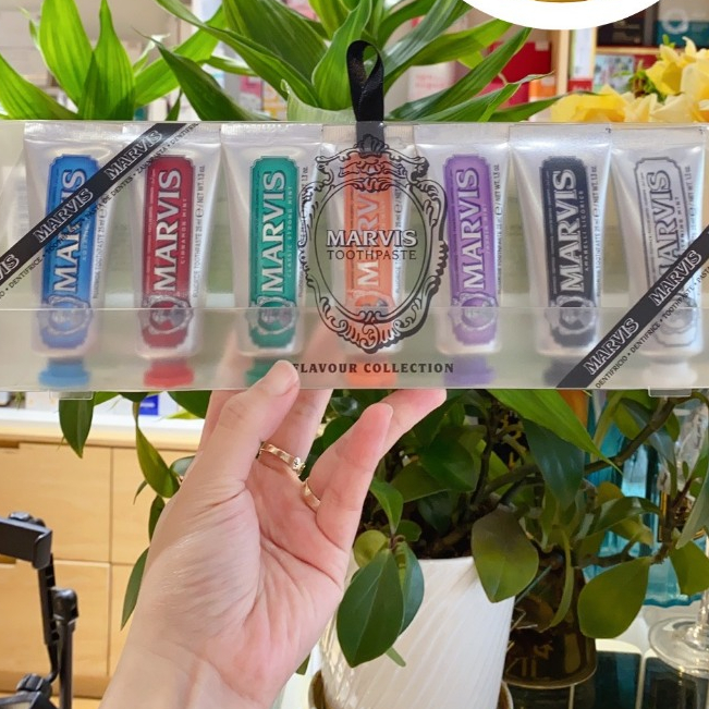 Kem đánh răng Marvis Mini Set 7 tuýp 7 màu x 25ml