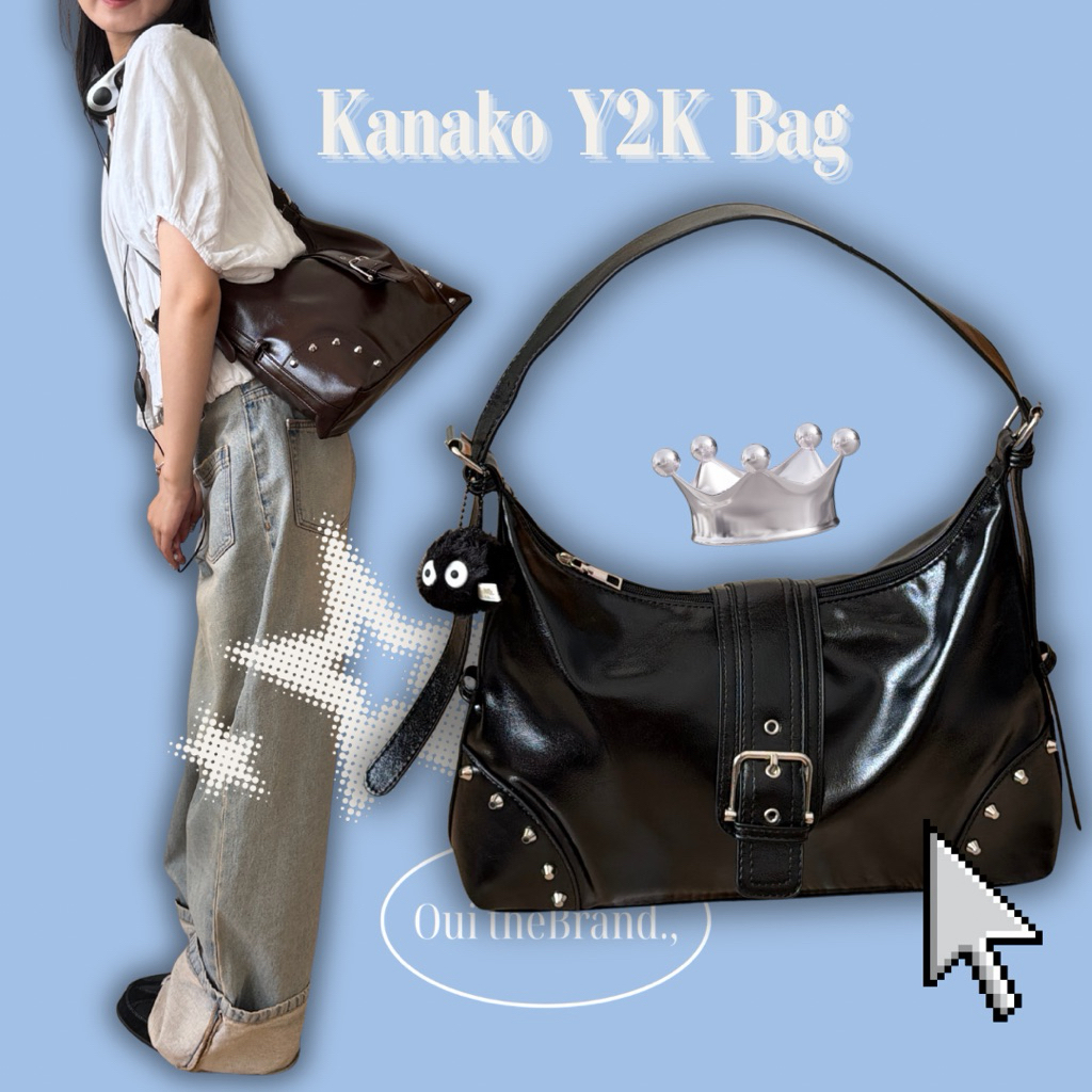 [ Tặng Susuwatari ] 𝗞𝗮𝗻𝗮𝗸𝗼 𝗬𝟮𝗞 𝗕𝗮𝗴 - Túi Phong Cách Y2K Cá Tính KANAKO ( Ouithebrand )