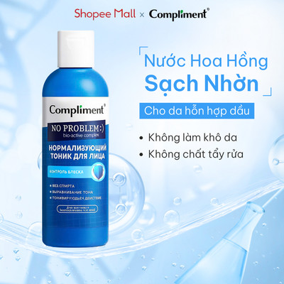 Toner Compliment BHA Zinc - Cấp Ẩm, Kiềm Dầu, Thu Nhỏ Lỗ Chân Lông, Tạo Hàng Rào Bảo Vệ Da 200ml