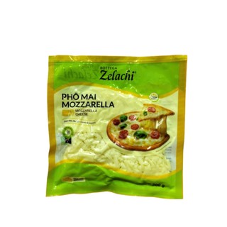 (Giao HCM) Phô Mai Bào Mozzarella Zelachi 200g
