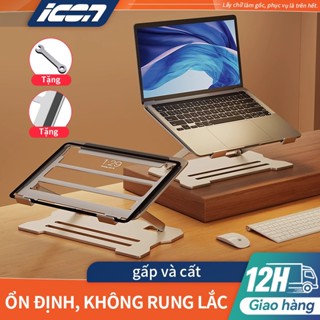 Giá đỡ laptop ICON, máy tính bảng nhôm - Điều chỉnh độ cao & Tản nhiệt | Chắc chắn, hỗ trợ iPad